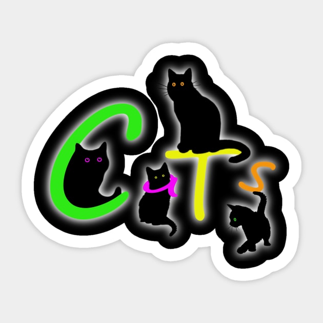 Cats #2 Sticker by SiSuSiSu